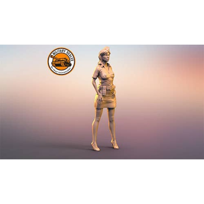 1/35 Military Girl No.9 Standing Cap Statue