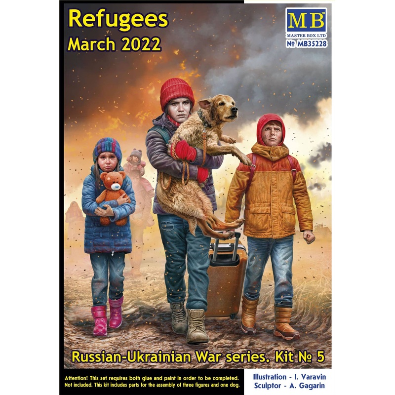 1/35 Russian-Ukrainian War series, Kit No. 5. Refugees, March 2022