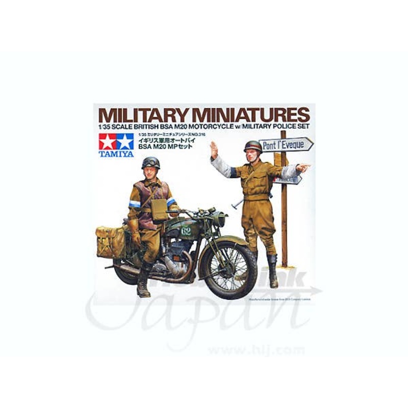 1/35 British BSA M20 Motorcycle w/Military Police Set