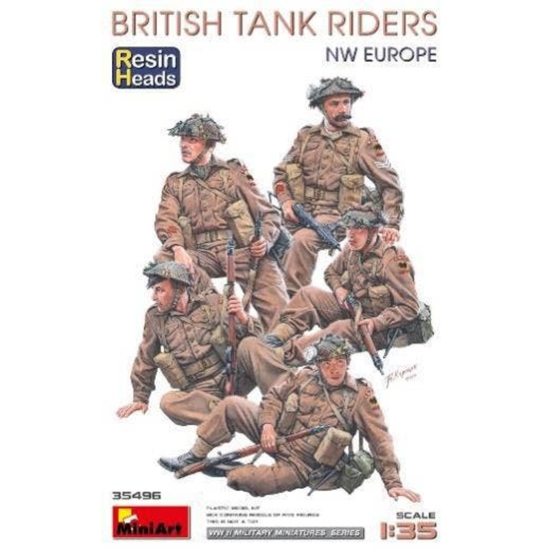 1/35 British Tank Rider (Western Europe) Resin Head