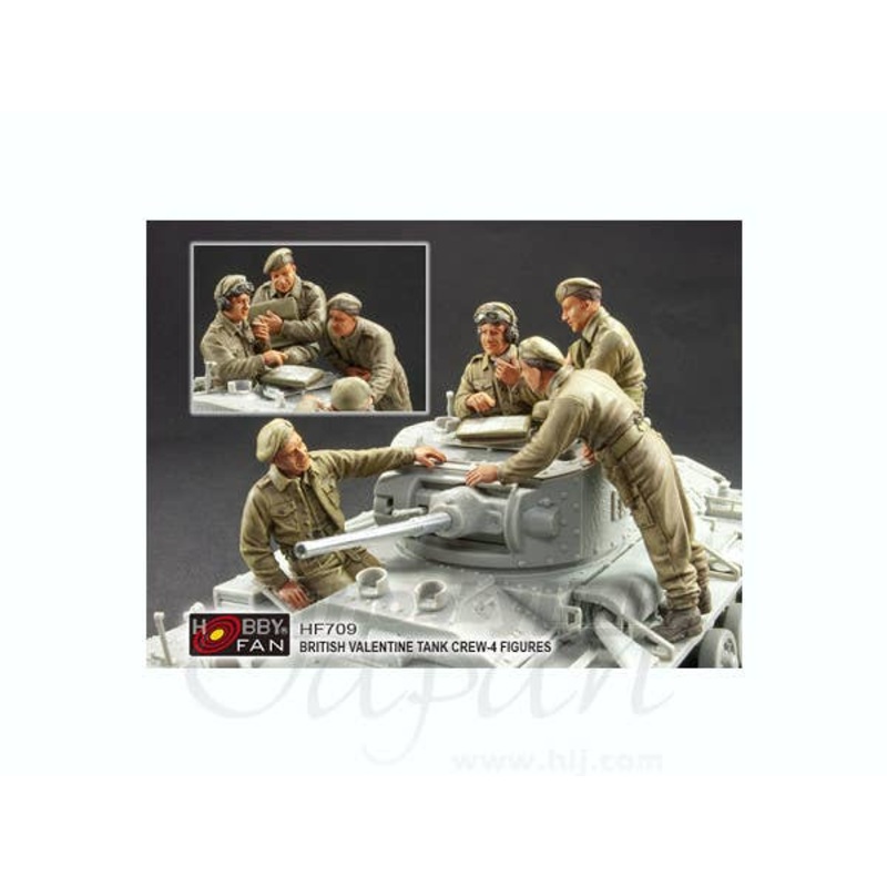 1/35 British Valentine Tank Crew (4 Figures)
