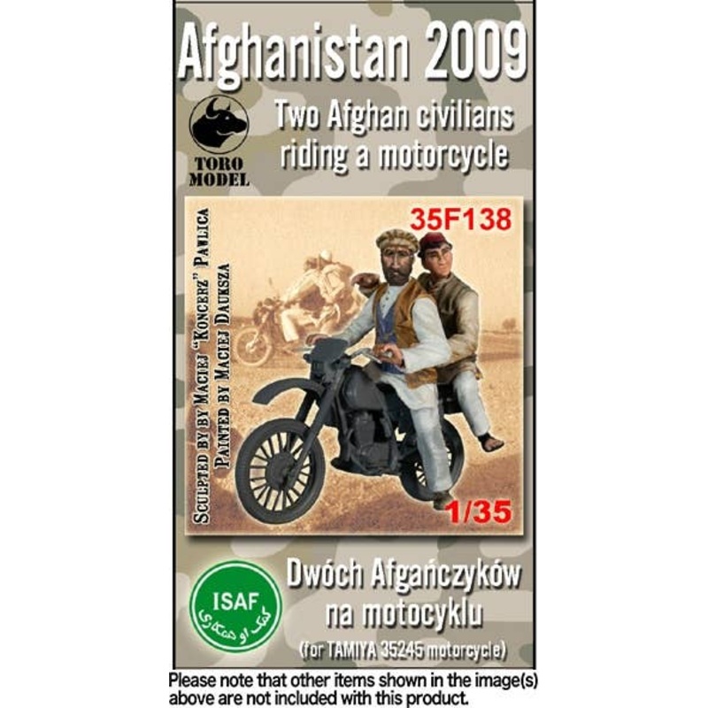 1/35 Civilian Afghanistan Riding Two People On A Motorcycle 2009 (For T Company 35245)
