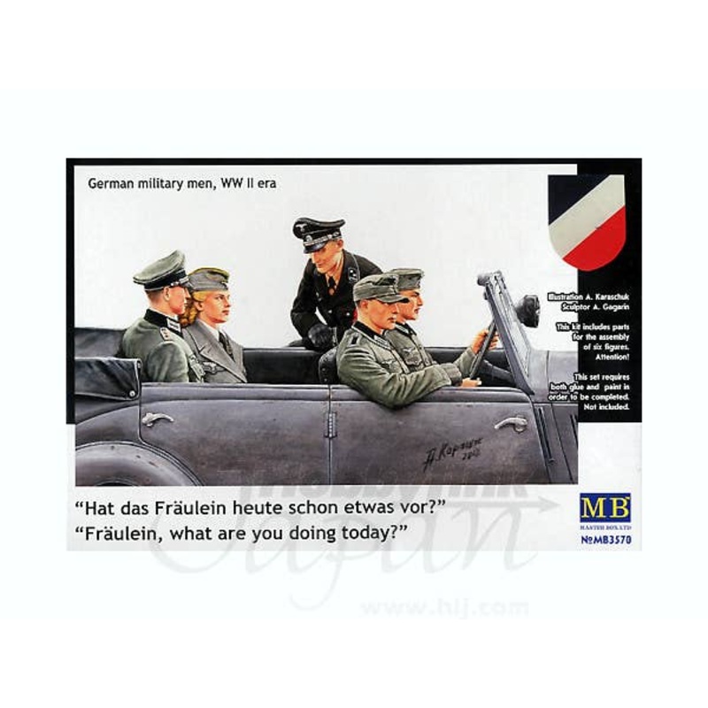 1/35 "Fraulein, what are you doing here today?" German Military Men WWII Era (Passengers)