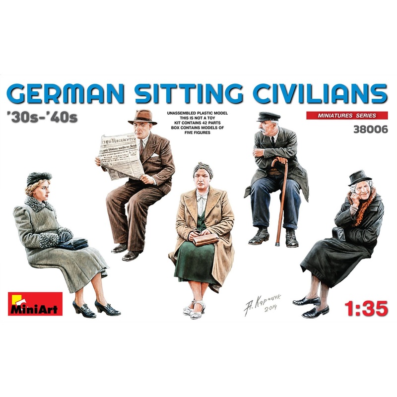 1/35 German Sitting Civilians '30s-'40s