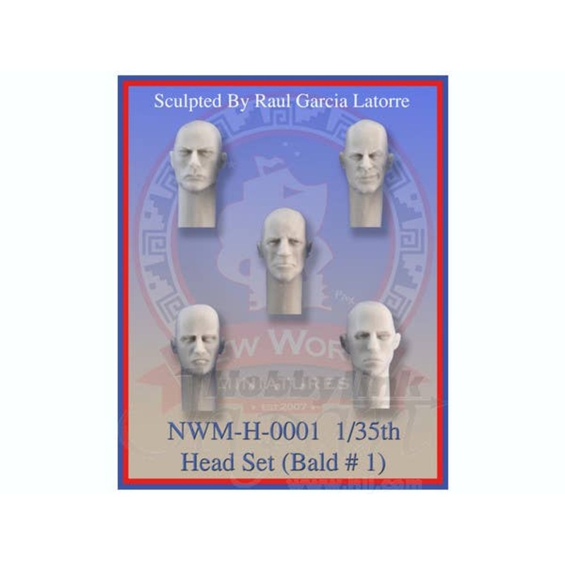 1/35 Head Set #1 "Bald"
