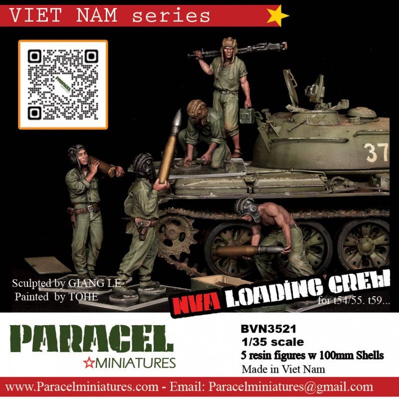 1/35 NVA Tank LOADING Crews