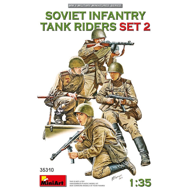 1/35 Soviet Infantry Tank Riders Set 2
