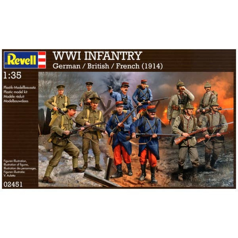 1/35 WWI German/British/French Infantry 1914