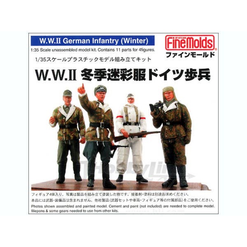 1/35 WWII German Infantry Winter Camouflage Set