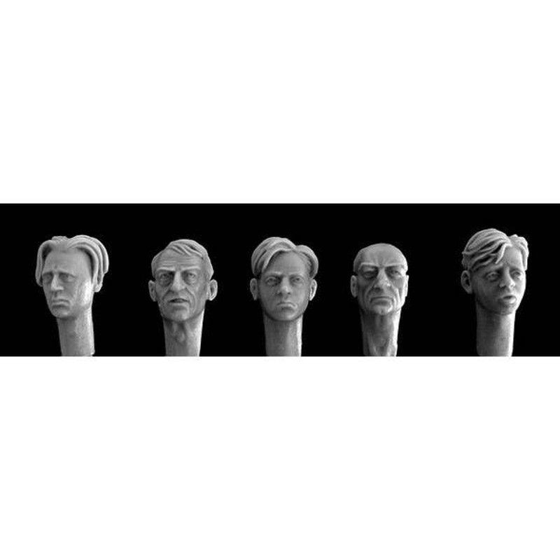 1/35 5 Heads for Old men, Young & Boy
