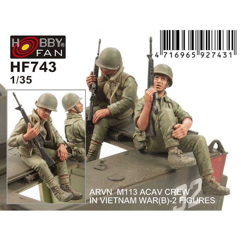 1/35 ARVN M113 ACAV Crew in Vietnam War (B) 2 Figures