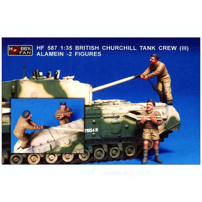 1/35 British Churchill Tank Crew Set #3 Alamein (2 Figu