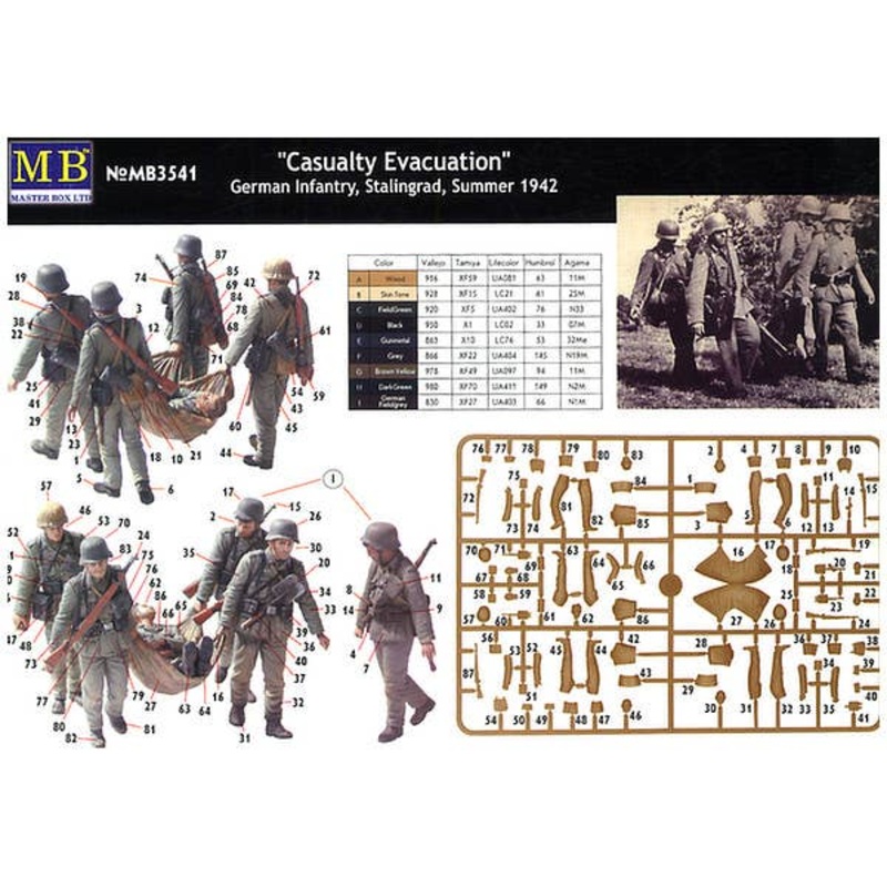 1/35 Casualty Evacuation, German Infantry, Stalingrad 1