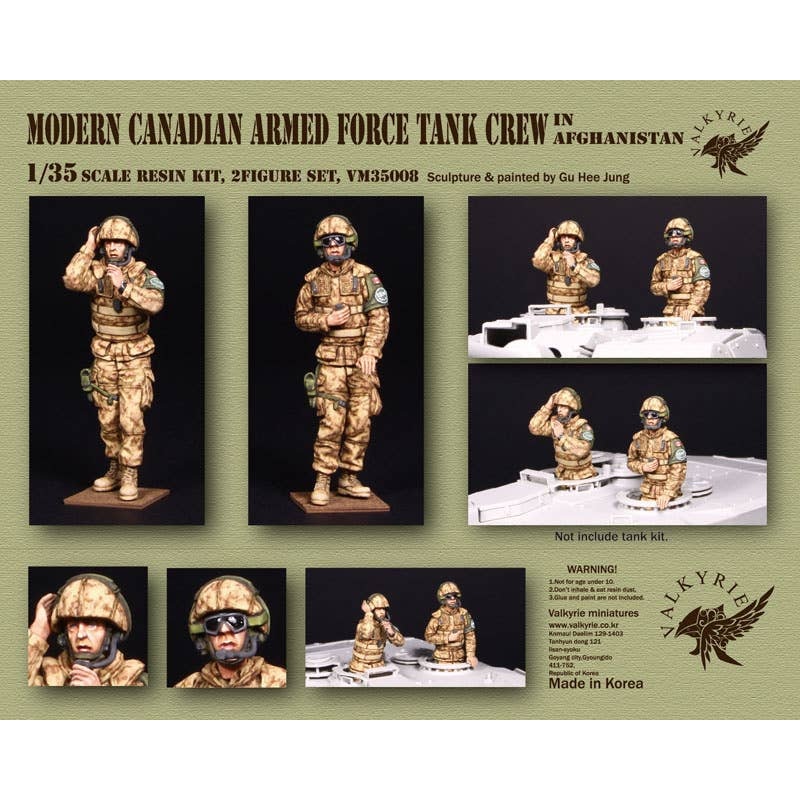 1/35 Current Canadian Army Afghanistan Tank Crew Set (2 Pieces)