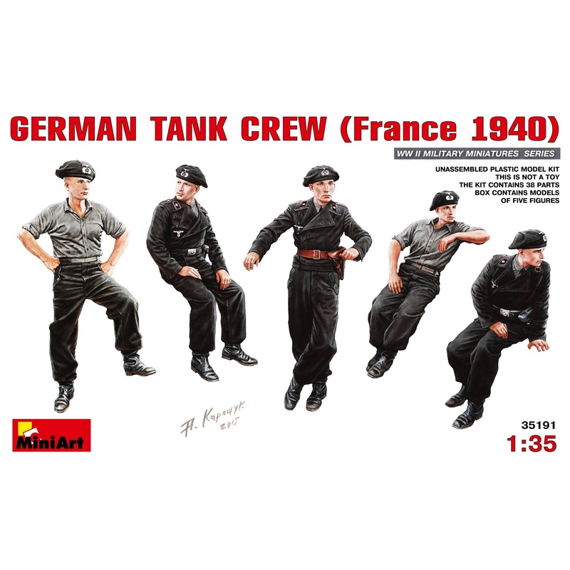 1/35 German Tank Crew (France 1940)