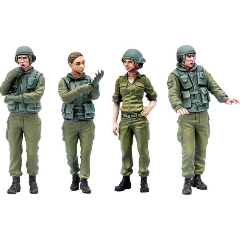 1/35 PLAMAX 35-02: Israel Defense Forces Tank Crew Set #1