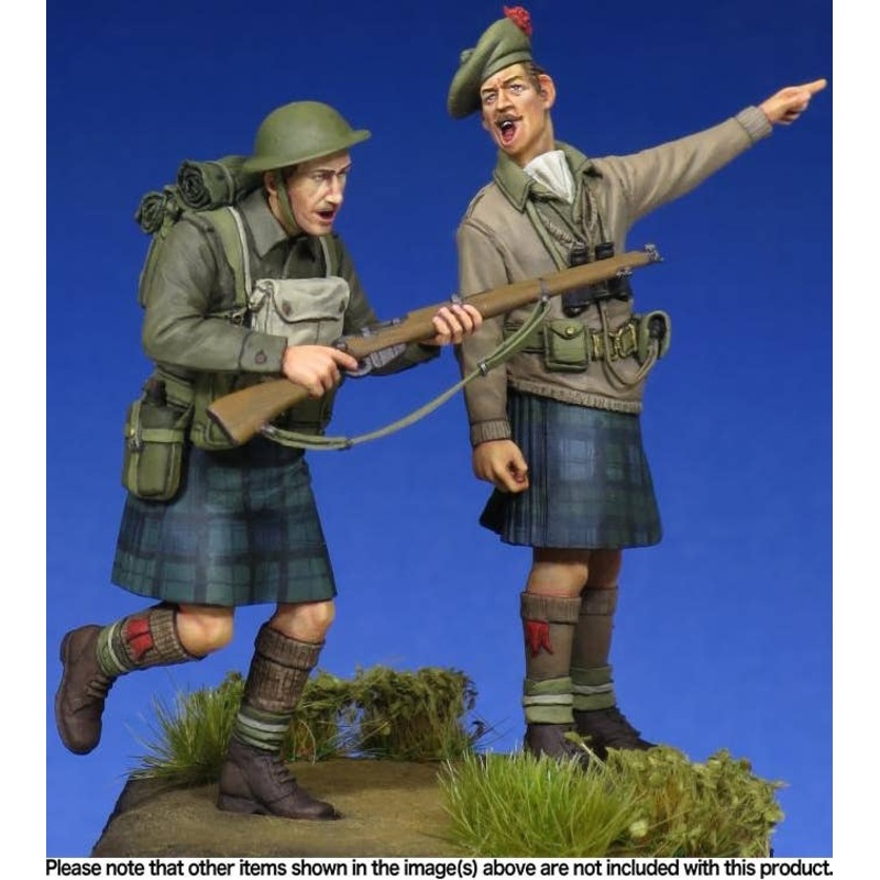1/35 Scottish Black Watch Officer & Soldier WWII