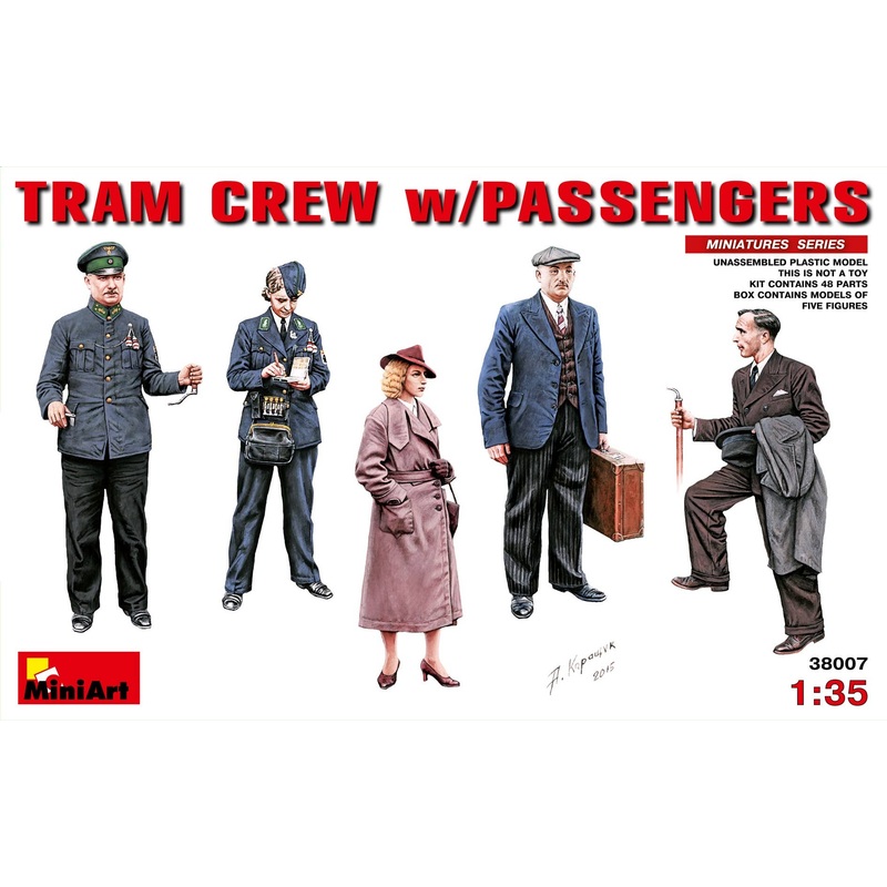 1/35 Tram Crew w/Passengers