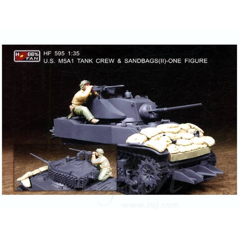 1/35 US M5A1 Tank Crew & Sandbags #2