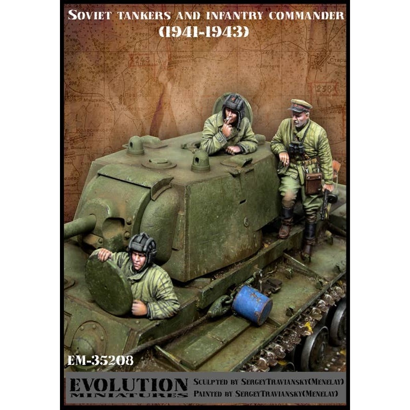 1/35 WW.II Russian Red Army Tank Crew & Sniper Commander Set 1941-1943