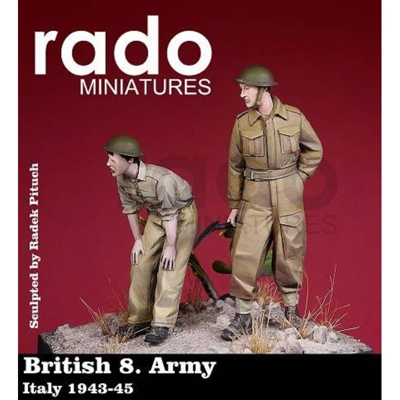 1/35 WW2 British 8th Army, Italy 1943-45 (2 figures set)