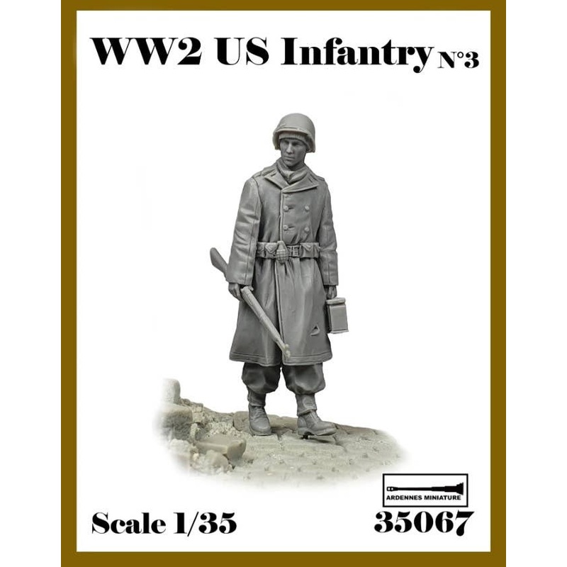 1/35 WWII US Army Infantry No.3 Infantry With Ammunition Box
