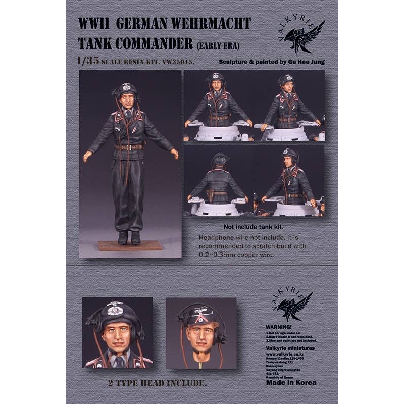 1/35 WWII Wehrmacht Tank Crew Tank Commander Early War