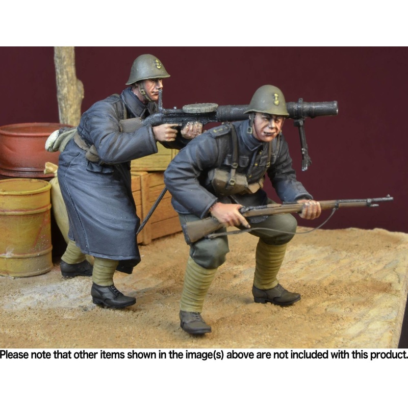 1/35 Black Devils Lewis Team, WWII Dutch Army 1940