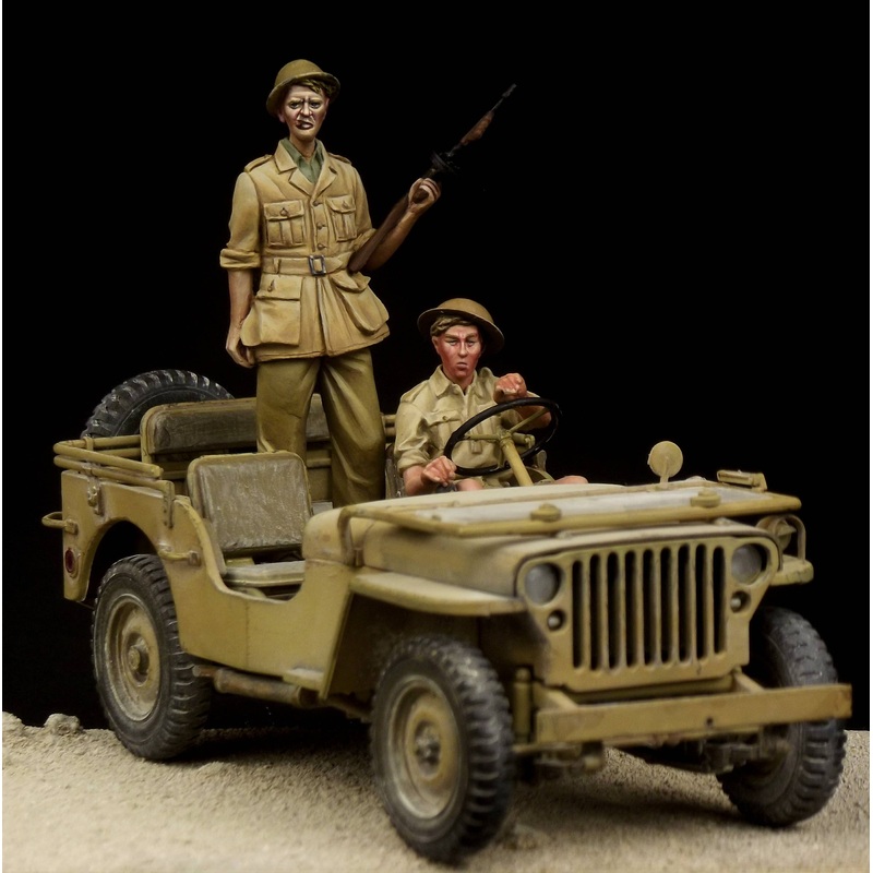 1/35 British Driver & Tommy Western Desert WW.II (for Tamiya)