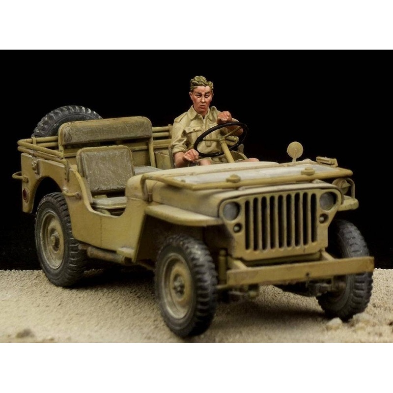 1/35 British Driver Western Desert WW.II (for Tamiya Jeep)