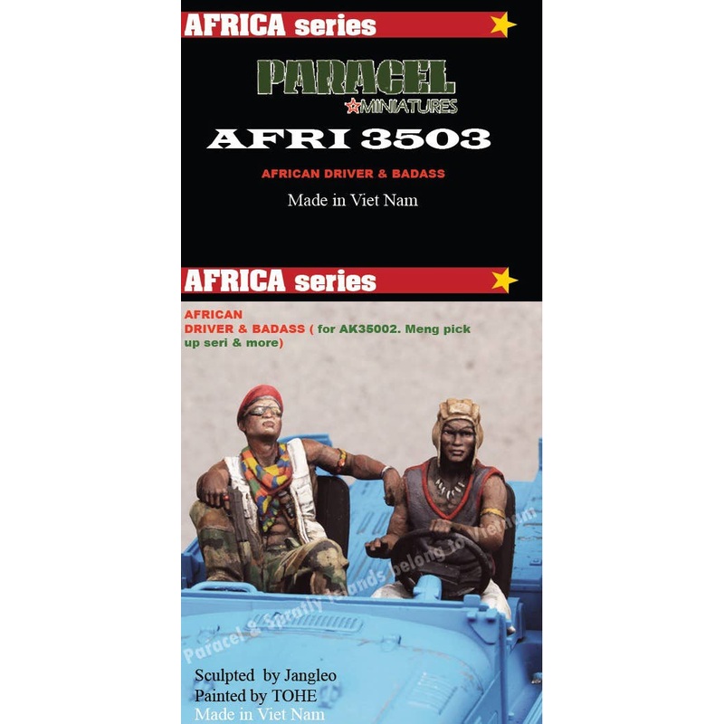 1/35 Current Use Africa Pickup Truck Driver / Passenger (2pcs)