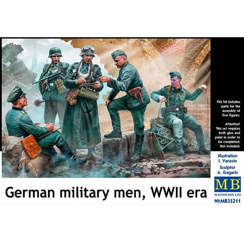 1/35 German Military Men, WWII Era