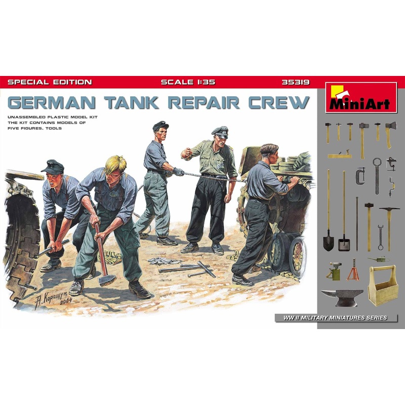 1/35 German Tank Repair Crew. Special Edition