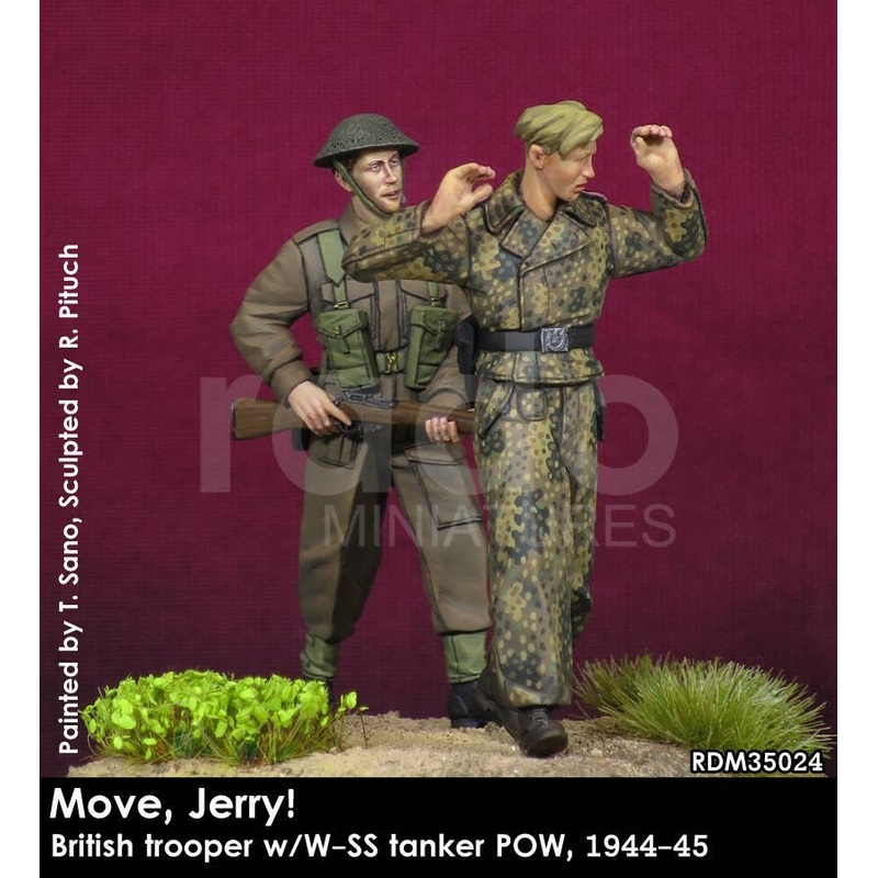 1/35 Move Jerry! British Trooper w/W-SS Tanker POW, 1944-45