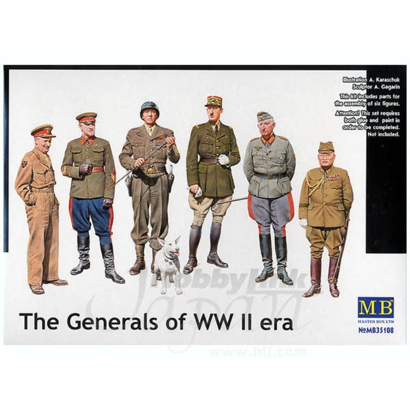1/35 The Generals of WWII Era (6 Figures)