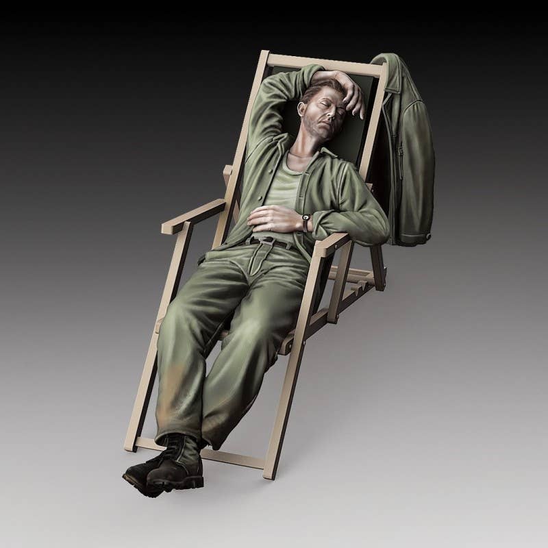 1/35 U.S. soldier who sleeps - WWII