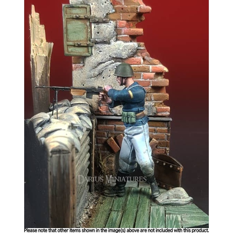 1/35 WW.II Polish Sailor Browning wz 1928 Polish Sailor Firing Machine Gun