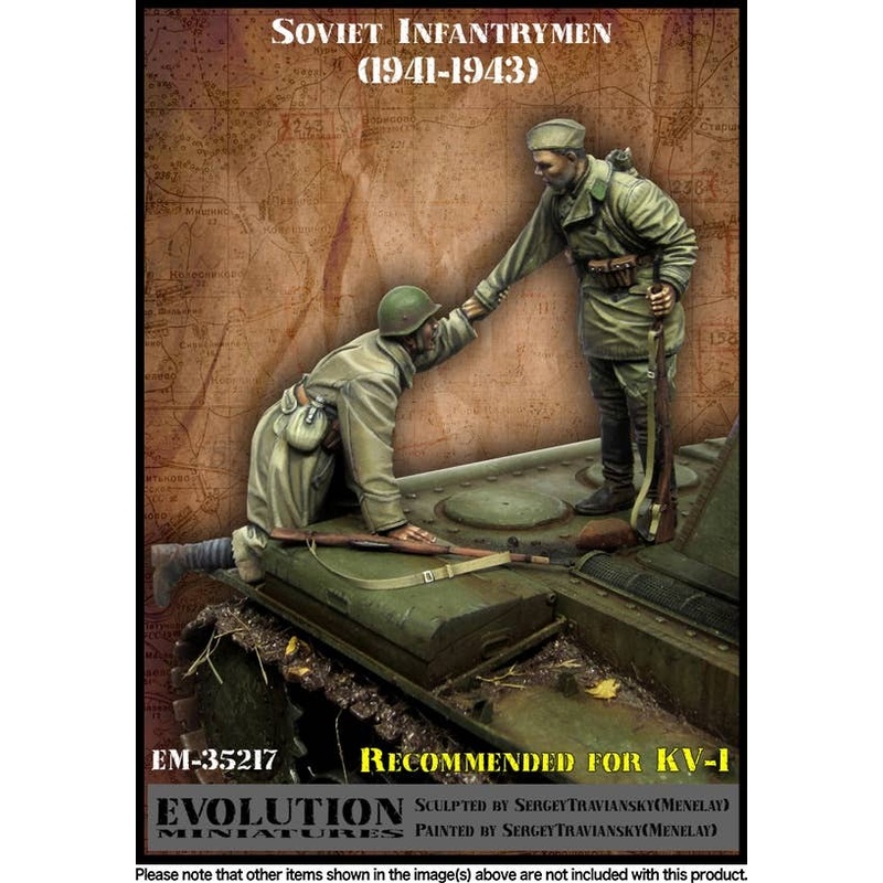 1/35 WW.II Soviet Red Army Infantry Tank Comrade Lending a Tanker 1941-1943