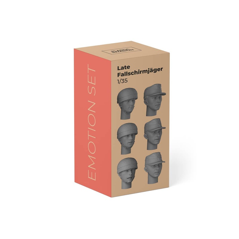 1/35 WWII German Emotion Set Fallschirmjager Head Late Type (Set of 6)
