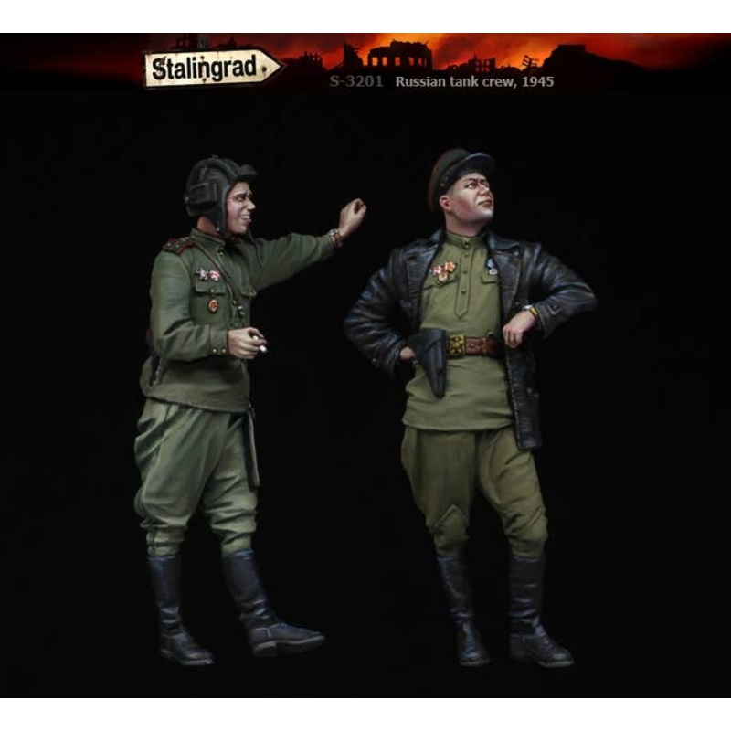 1/35 WWII Stalingrad S-3201 Russian Tank Crew 1945 (2psc)