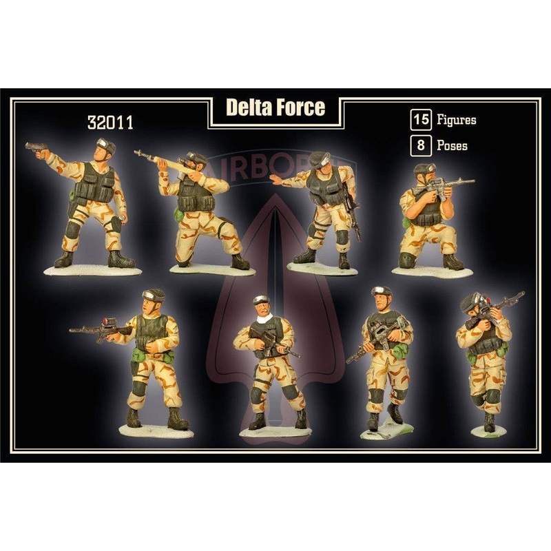 1/32 Delta Force (15 figures, 8 poses)