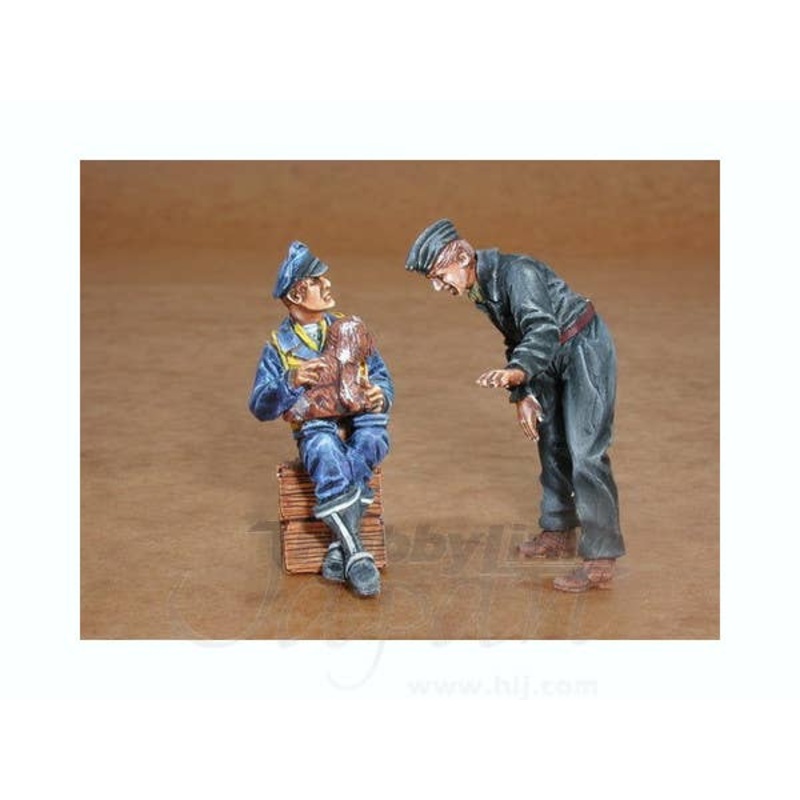1/32 German pilot and mechnic WW II