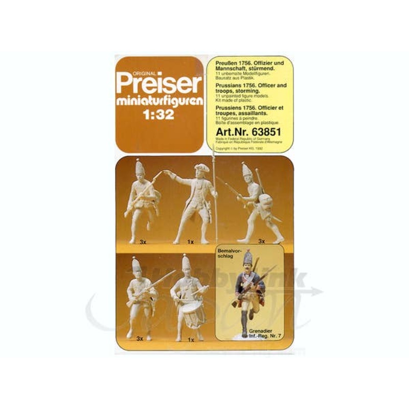 1/32 Prussian Soldiers 1756 (11pcs)