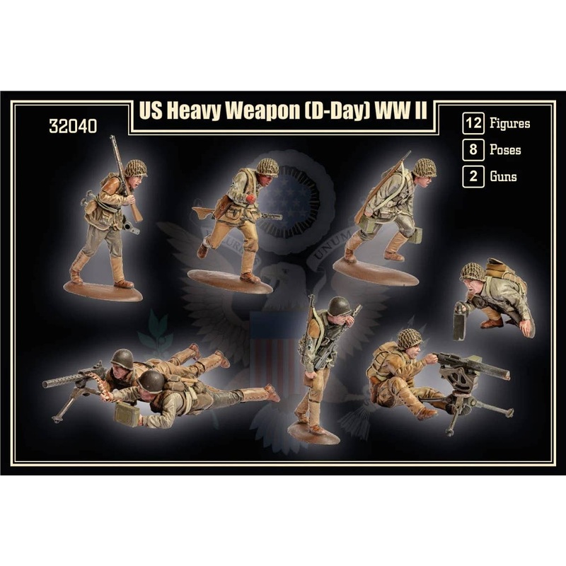 1/32 U.S. Heavy Weapon (D-Day) WWII (15 figures)