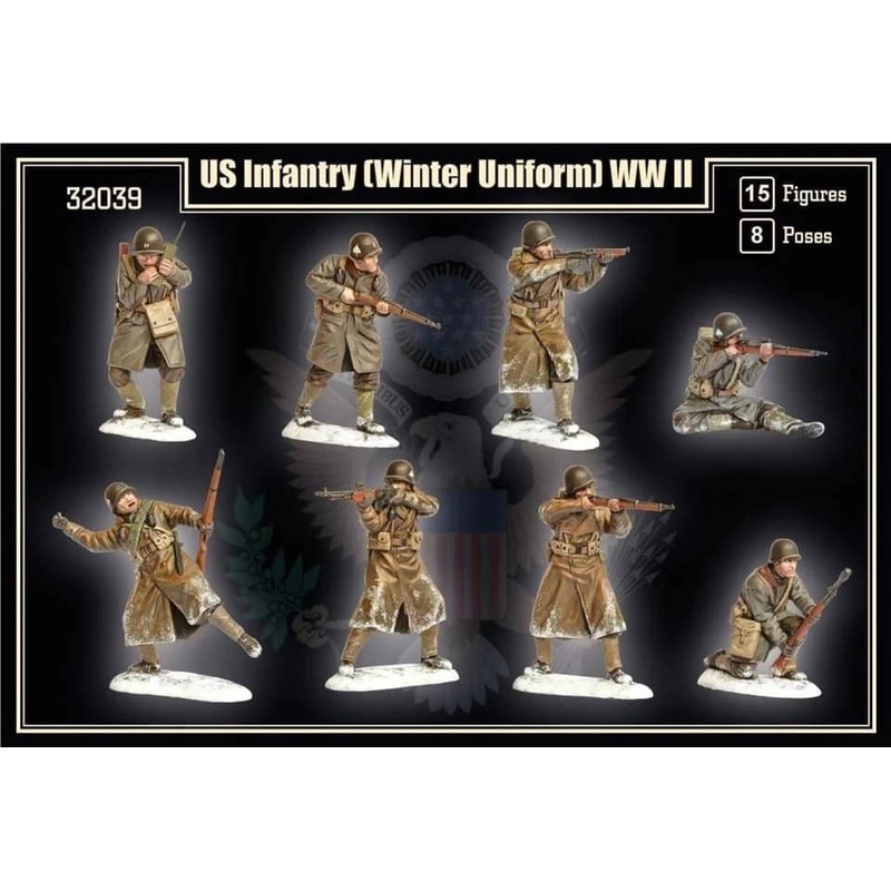 1/32 U.S. Infantry (Winter Uniform) WWII (15 figures)