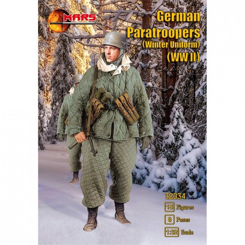 1/32 WWII German Paratroopers (Winter Uniform) (15pcs)