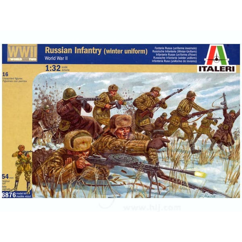 1/32 WWII Russian Infantry (Winter Uniform)