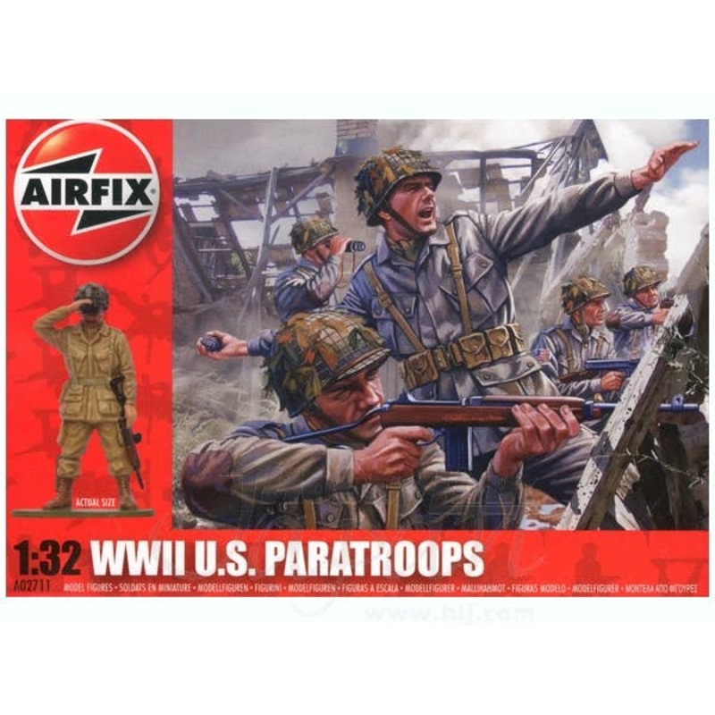 1/32 WWII U.S. Paratroops Set (14pcs)