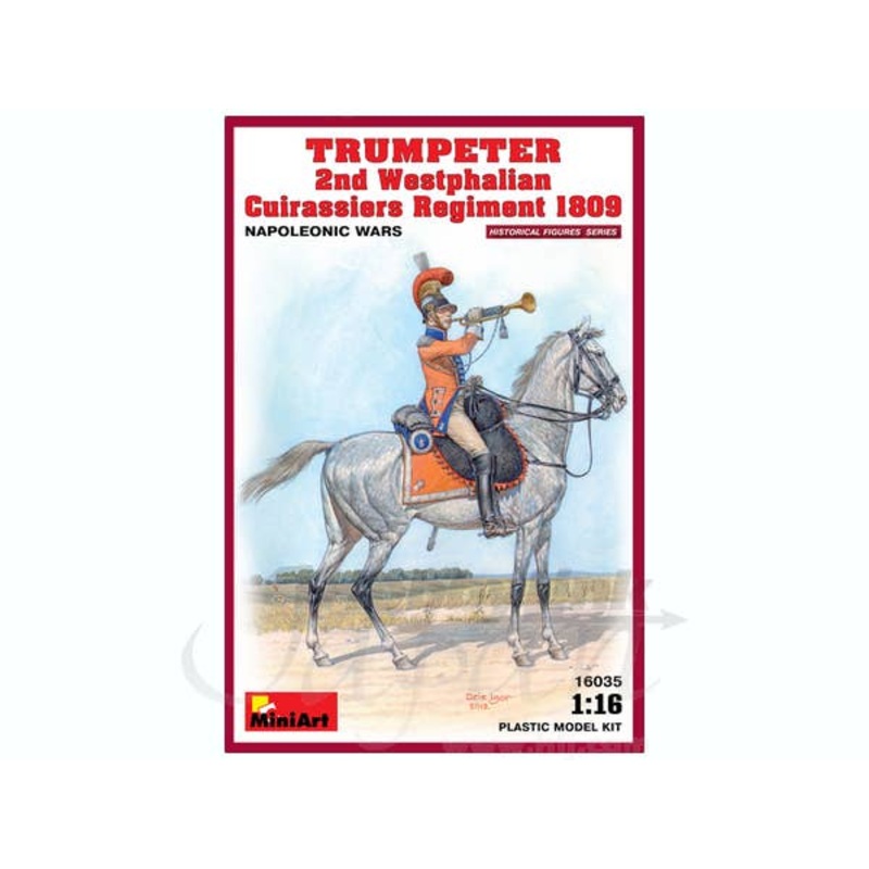 1/16 Trumreter 2nd Westphalian Cuirassiers Regimento 1809