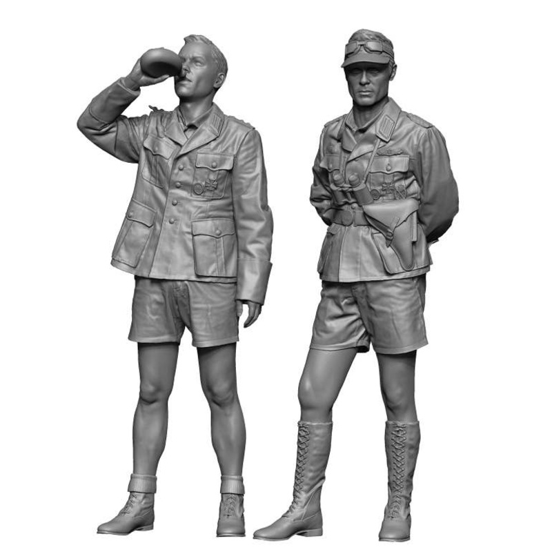 1/16 WWII German Afrika Korps (DAK) Officer Set (2 pieces)